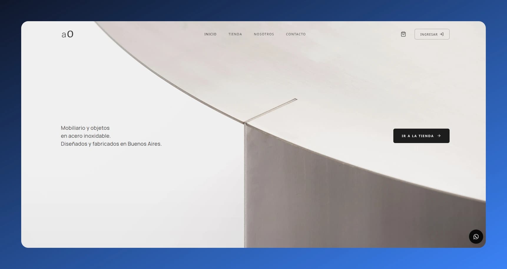 Admin dashboard of the e-commerce platform