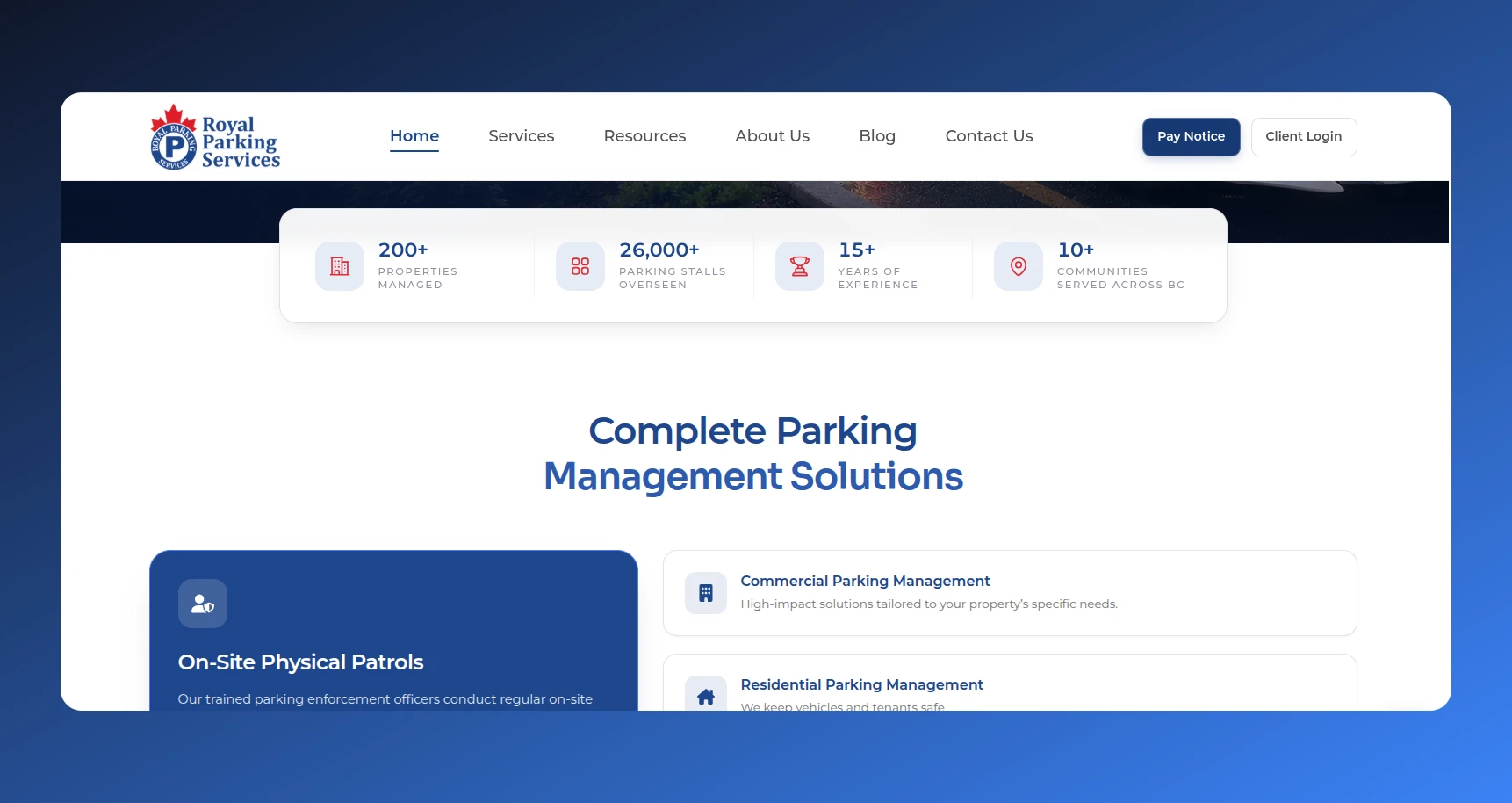 Royal Parking Services screenshot 2