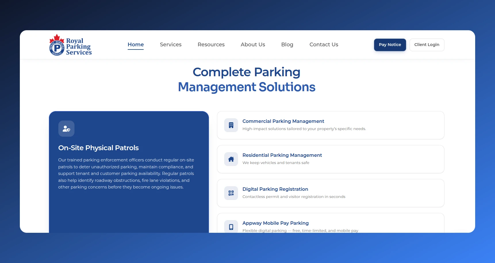 Royal Parking Services screenshot 3